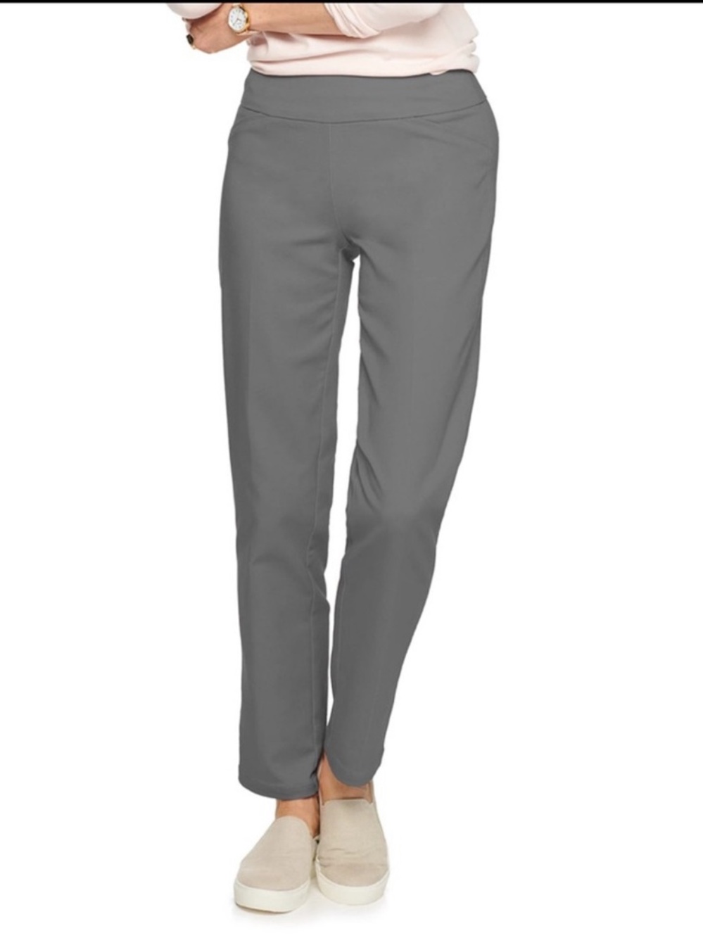 NWT Croft & Barrow Mid-Rise Straight Leg Ankle Pants